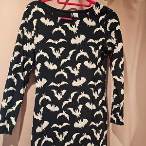 H&m divided bat print bodycon dress